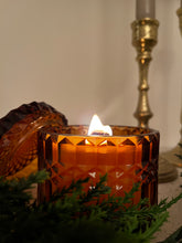 Load image into Gallery viewer, Vintage Brown Candles in Christmas Medley